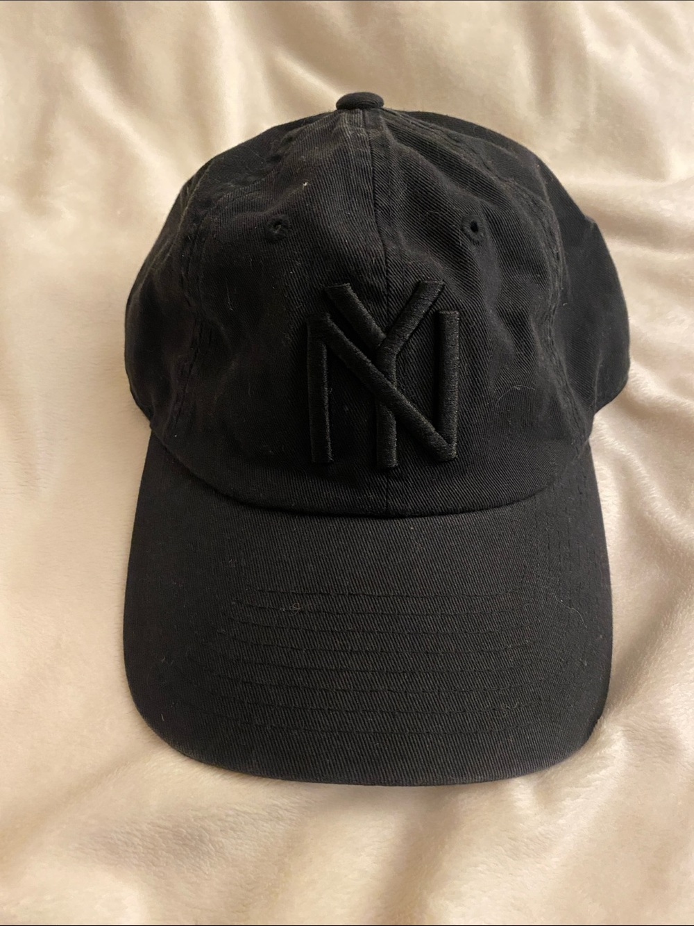 American Needle Black NY Logo Baseball Cap
